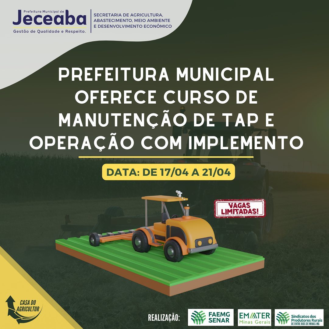 Curso de operação e manutenção de tratores agrícolas – Prefeitura de Santo  Antônio de Posse